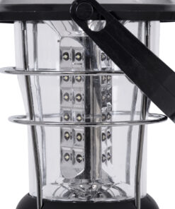 GloboStar® 69923 Αυτόνομος Ηλιακός Φωτοβολταϊκός Φορητός Φακός Φανάρι LED Camping 3W 150lm – 1200mAh – Μανιβέλα Φόρτισης – Power Bank – Καλώδιο Φόρτισης Micro USB – Ψυχρό Λευκό 6000K Φ13 x Υ25cm