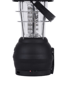 GloboStar® 69923 Αυτόνομος Ηλιακός Φωτοβολταϊκός Φορητός Φακός Φανάρι LED Camping 3W 150lm – 1200mAh – Μανιβέλα Φόρτισης – Power Bank – Καλώδιο Φόρτισης Micro USB – Ψυχρό Λευκό 6000K Φ13 x Υ25cm