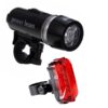 GloboStar® 79040 Σετ Φακός Ποδηλάτου με Οπίσθιο Φανάρι LED COB 3W 300 lm με Βάση Ποδηλάτου Ψυχρό Λευκό 6000k