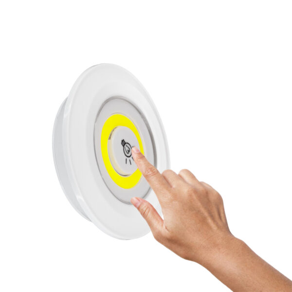 GloboStar® 79044 Φωτιστικά Νυκτός Μπαταρίας LED COB 6W 600lm με Timer & Ασύρματο Χειριστήριο RF – ΣΕΤ 3 Τεμαχίων Ψυχρό Λευκό 6000K