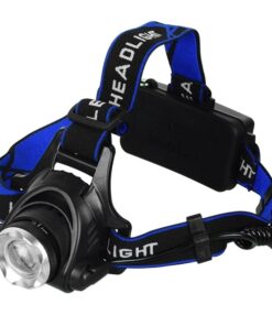 GloboStar® 79055 Φακός Κεφαλής Επαναφορτιζόμενος LED CREE XML2-T6 Chip 10 Watt 1800 lm με 2 x 18650 Μπαταρίες 5200mAh Ψυχρό Λευκό 6000 K