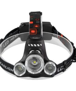 GloboStar® 79057 Φακός Κεφαλής Επαναφορτιζόμενος LED CREE XML2-T6 Chip 30 Watt 3000lm με 2 x 18650 Μπαταρίες 6000mAh Ψυχρό Λευκό 6000K