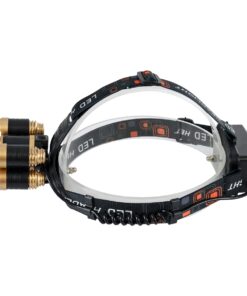 GloboStar® 79060 Φορητός Φακός Κεφαλής LED CREE 30W με Επαναφορτιζόμενη Μπαταρία 5200mAh & Καλώδιο Φόρτισης USB – Ψυχρό Λευκό 6000K – Μ8.5 x Π5.5 x Υ5cm