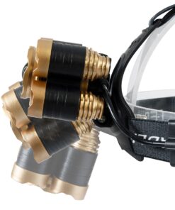 GloboStar® 79060 Φορητός Φακός Κεφαλής LED CREE 30W με Επαναφορτιζόμενη Μπαταρία 5200mAh & Καλώδιο Φόρτισης USB – Ψυχρό Λευκό 6000K – Μ8.5 x Π5.5 x Υ5cm