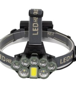 GloboStar® 79062 Φακός Κεφαλής Επαναφορτιζόμενος LED CREE XML2-T6 Chip 60 Watt 6000lm με 2 x 18650 Μπαταρίες 13600mAh Ψυχρό Λευκό 6000K