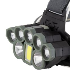 GloboStar® 79062 Φακός Κεφαλής Επαναφορτιζόμενος LED CREE XML2-T6 Chip 60 Watt 6000lm με 2 x 18650 Μπαταρίες 13600mAh Ψυχρό Λευκό 6000K