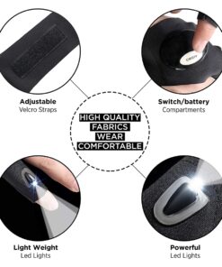 GloboStar® 79067 Γάντι Φακός με Φωτισμό LED για Αριστερό Χέρι 2W με Μπαταρία CR2016 Ψυχρό Λευκό 6000K