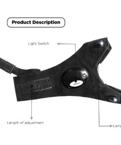 GloboStar® 79067 Γάντι Φακός με Φωτισμό LED για Αριστερό Χέρι 2W με Μπαταρία CR2016 Ψυχρό Λευκό 6000K