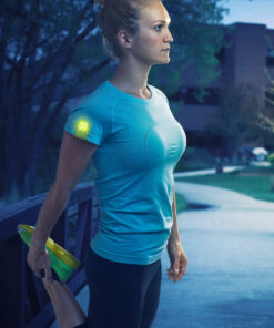 GloboStar® 79073 Μαγνητικό Clip Ασφαλείας Φωσφοριζέ Αντανακλαστικό για Ποδηλάτες & Runners με Φωτεινή Σήμανση LED & Μπαταρία CR2032 – Αδιάβροχο IP65 Λαχανί Φωσφοριζέ