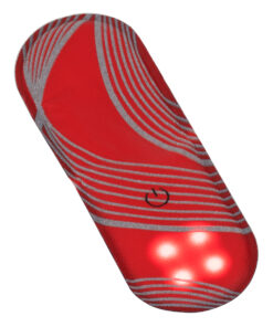 GloboStar® 79074 Μαγνητικό Clip Ασφαλείας Φωσφοριζέ Αντανακλαστικό για Ποδηλάτες & Runners με Φωτεινή Σήμανση LED & Μπαταρία CR2032 – Αδιάβροχο IP65 Κόκκινο Φωσφοριζέ