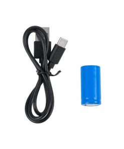 GloboStar® 79076 Φορητός Φακός Χειρός Επαναφορτιζόμενος LED Luminus SST20 10W 500lm 30° Μοιρών με 1 x 16340 Μπαταρία 800mAh USB 2.0 3 Modes Αδιάβροχο IP54 Ψυχρό Λευκό 6000K