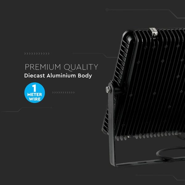 LED Προβολέας 300W V-TAC PRO Samsung Chip Μαύρος 100° 34500lm Αδιάβροχος IP65 Ψυχρό 6500K – 21792