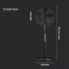 Επιδαπέδιος Ανεμιστήρας 16 Inch Μαύρος 55W V-TAC – 7923