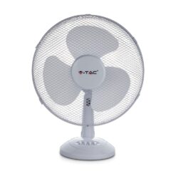 Επιτραπέζιος ανεμιστήρας 40W 16 ιντσών με 4 κουμπιά και 3 πτερύγια λευκό σώμα V-TAC – 7925
