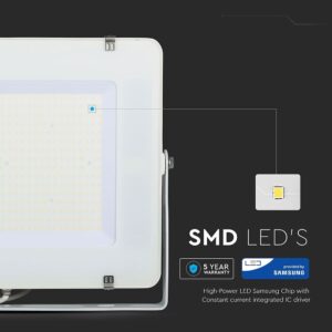 LED Προβολέας 300W V-TAC PRO Samsung Chip Λευκός 100° 34500lm Αδιάβροχος IP65 Φυσικό  4000K – 21793