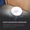 Έξυπνη Σκούπα Ρομπότ Wi-Fi Smart Home V-TAC Λευκή Συμβατή με Amazon Alexa & Google Home – 7933