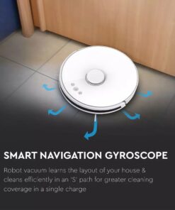 Έξυπνη Σκούπα Ρομπότ Wi-Fi Smart Home V-TAC Λευκή Συμβατή με Amazon Alexa & Google Home – 7933