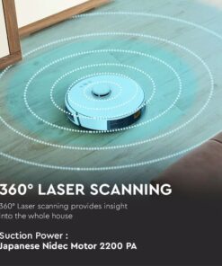 Έξυπνη Σκούπα Ρομπότ Wi-Fi Smart Home V-TAC Λευκή Συμβατή με Amazon Alexa & Google Home – 7933