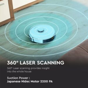 Έξυπνη Σκούπα Ρομπότ Wi-Fi Smart Home V-TAC Λευκή Συμβατή με Amazon Alexa & Google Home – 7933