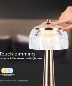 Φωτιστικό γραφείου LED 1W Eπαναφορτιζόμενο Χρυσού Χρώματος Dimmable V-TAC – 7938