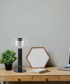 LED φωτιστικό γραφείου 1W επαναφορτιζόμενο 3000Κ θερμό λευκό με μαύρο σώμα dimmable V-TAC – 7940