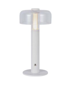 LED Επαναφορτιζόμενο Πορτατίφ V-TAC Dimmable με Λευκό Σώμα Θερμό Λευκό 3000K – 7941