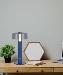 LED φωτιστικό γραφείου 1W επαναφορτιζόμενο 3000Κ θερμό λευκό με μπλε σώμα dimmable V-TAC – 7942
