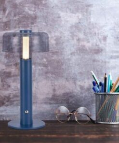 LED φωτιστικό γραφείου 1W επαναφορτιζόμενο 3000Κ θερμό λευκό με μπλε σώμα dimmable V-TAC – 7942