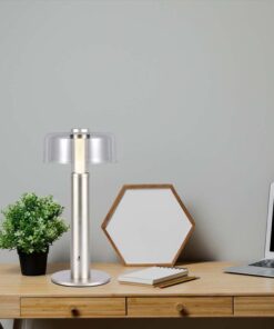 LED φωτιστικό γραφείου 1W επαναφορτιζόμενο 3000Κ θερμό λευκό με champagne gold σώμα dimmable V-TAC – 7943