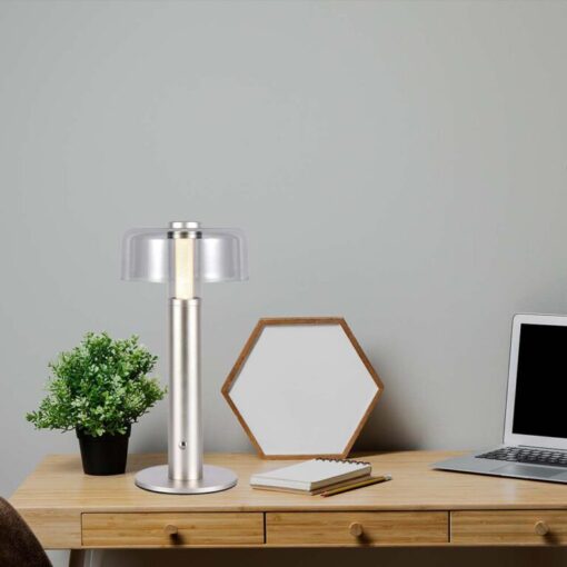 LED φωτιστικό γραφείου 1W επαναφορτιζόμενο 3000Κ θερμό λευκό με champagne gold σώμα dimmable V-TAC – 7943