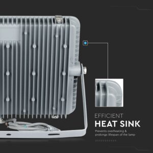 LED Προβολέας 300W V-TAC PRO Samsung Chip Γκρι 100° 34500lm Αδιάβροχος IP65 Ψυχρό   6500K – 21796