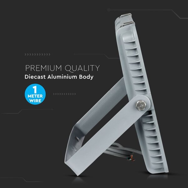LED Προβολέας 300W V-TAC PRO Samsung Chip Γκρι 100° 34500lm Αδιάβροχος IP65 Ψυχρό   6500K – 21796