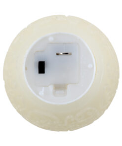 GloboStar® CANDLE 79537 Διακοσμητικό Realistic Κερί με LED Εφέ Κινούμενης Φλόγας – Μπαταρίας 3 x LR1130 Θερμό Λευκό 2700K Μπεζ D6 x H5cm