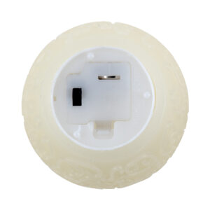 GloboStar® CANDLE 79537 Διακοσμητικό Realistic Κερί με LED Εφέ Κινούμενης Φλόγας – Μπαταρίας 3 x LR1130 Θερμό Λευκό 2700K Μπεζ D6 x H5cm