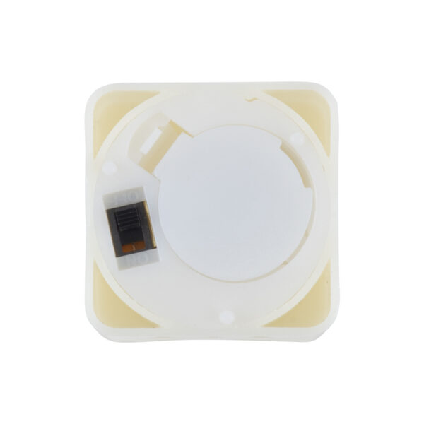 GloboStar® CANDLE 79538 ΣΕΤ 12 x Διακοσμητικά Realistic Κεράκια με LED Εφέ Κινούμενης Φλόγας – Μπαταρίας 12 x CR2032 Θερμό Λευκό 2700K Μπεζ L3.5 x W3.5 x H3.5cm