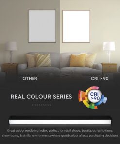 LED Μαγνητικό Φωτιστικό Ράγας 20W V-TAC Μαύρο CRI 90 24V 100° Φυσικό 4000K – 7955