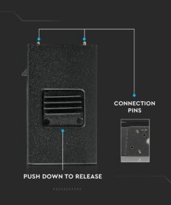 LED Μαγνητικό Φωτιστικό Ράγας 20W V-TAC Μαύρο CRI 90 24V 100° Φυσικό 4000K – 7955