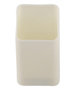 GloboStar® CANDLE 79540 ΣΕΤ 12 x Διακοσμητικά Realistic Κεράκια με LED Εφέ Κινούμενης Φλόγας – Μπαταρίας 12 x CR2032 Θερμό Λευκό 2700K Μπεζ L3.7 x W3.7 x H7.5cm