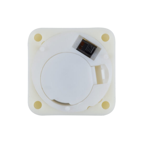 GloboStar® CANDLE 79540 ΣΕΤ 12 x Διακοσμητικά Realistic Κεράκια με LED Εφέ Κινούμενης Φλόγας – Μπαταρίας 12 x CR2032 Θερμό Λευκό 2700K Μπεζ L3.7 x W3.7 x H7.5cm