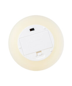 GloboStar® FIREFLAME 79541 Διακοσμητικό Realistic Κερί Παραφίνης με LED Εφέ Κινούμενης Φλόγας – Μπαταρίας & Ασύρματο Χειριστήριο IR Θερμό Λευκό 2700K Dimmable – Φ10 x Υ10cm