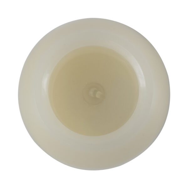 GloboStar® CANDLE 79548 ΣΕΤ 2 x Διακοσμητικά Realistic Κεράκια με LED Εφέ Κινούμενης Φλόγας – Μπαταρίας 12 x CR2032 Μπλε Μπεζ D6 x H5cm