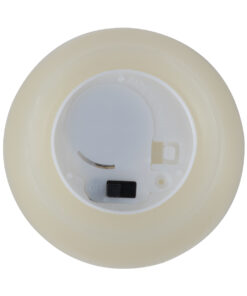 GloboStar® CANDLE 79548 ΣΕΤ 2 x Διακοσμητικά Realistic Κεράκια με LED Εφέ Κινούμενης Φλόγας – Μπαταρίας 12 x CR2032 Μπλε Μπεζ D6 x H5cm