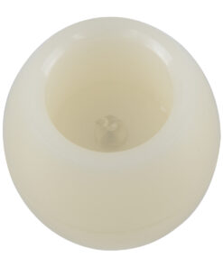 GloboStar® CANDLE 79549 ΣΕΤ 2 x Διακοσμητικά Realistic Κεράκια με LED Εφέ Κινούμενης Φλόγας – Μπαταρίας 12 x CR2032 Θερμό Λευκό 2700K Μπεζ D6 x H5cm