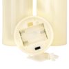 GloboStar® 79551 ΣΕΤ 3 Διακοσμητικών Realistic Κεριών με LED Εφέ Κινούμενης Φλόγας – Μπαταρίας & Ασύρματο Χειριστήριο IR Ψυχρό Λευκό 6000K Dimmable