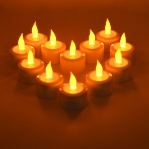 GloboStar® 79565 ΣΕΤ 12 Διακοσμητικών Realistic Κεριών με LED Εφέ Κινούμενης Φλόγας – με Ενσωματωμένη Μπαταρία – Επαναφορτιζόμενα & Βάση Φόρτισης Θερμό Λευκό 2700K