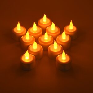 GloboStar® 79565 ΣΕΤ 12 Διακοσμητικών Realistic Κεριών με LED Εφέ Κινούμενης Φλόγας – με Ενσωματωμένη Μπαταρία – Επαναφορτιζόμενα & Βάση Φόρτισης Θερμό Λευκό 2700K