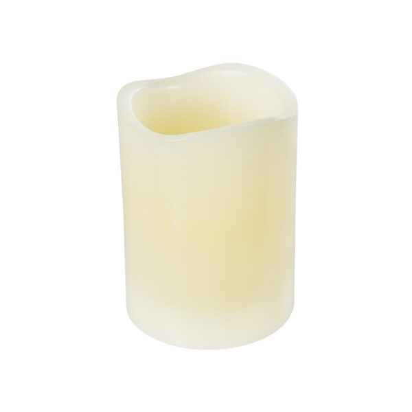 GloboStar® WISHFULL 79566 ΣΕΤ 6 Διακοσμητικών Realistic Κεριών Παραφίνης με LED Εφέ Κινούμενης Φλόγας – Μπαταρίας & Ασύρματο Χειριστήριο IR Σχέδιο Λιωμένο Κερί Θερμό Λευκό 2700K Dimmable