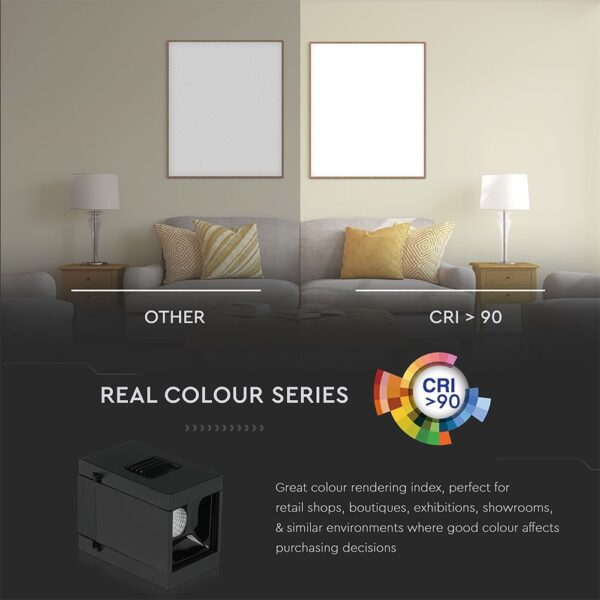 LED Μαγνητικό Φωτιστικό Ράγας 1W V-TAC Μαύρο CRI 90 24V 30° Φυσικό 4000K – 7959