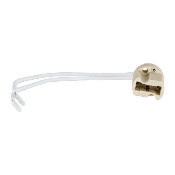 GloboStar® 79597 Κεραμικό Ντουί G9 με 15CM Καλώδιο D1.8 x H2.6cm