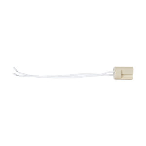 GloboStar® 79597 Κεραμικό Ντουί G9 με 15CM Καλώδιο D1.8 x H2.6cm